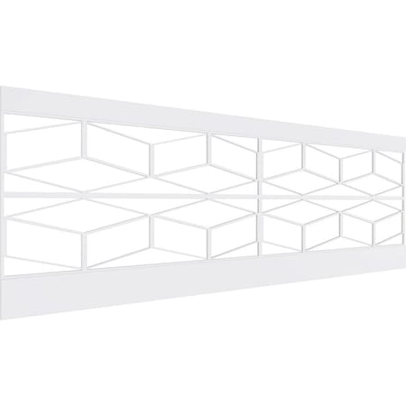 Ekena Millwork 32"H x 94 1/2"W Pueblo PVC Wainscot Paneling Kit WPK32X94PBL